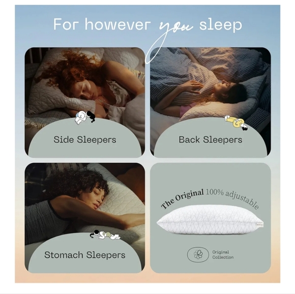 Coop Home Goods Original Adjustable Pillow, Queen Size - Picture 3 of 6